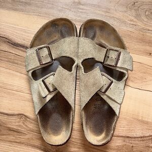 Birkenstock Tan Suede Sandals